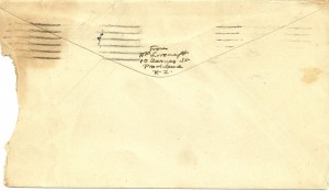 Lovecraft Envelope Back